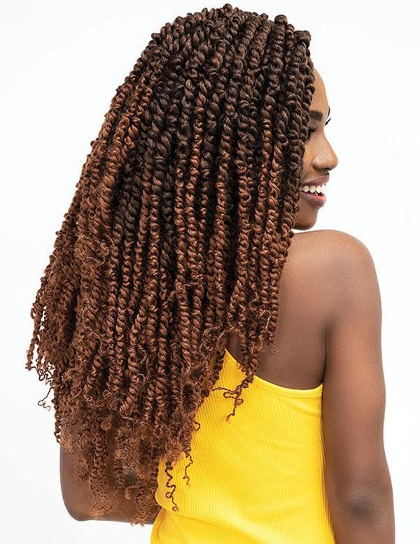 Mèches Passion Twist Curly Feathered 20 pouces - Janet Collection - Image 3