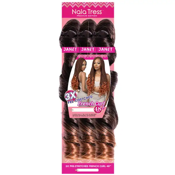 Mèches pour Braids 3X French Curl - Janet Collection - Image 3