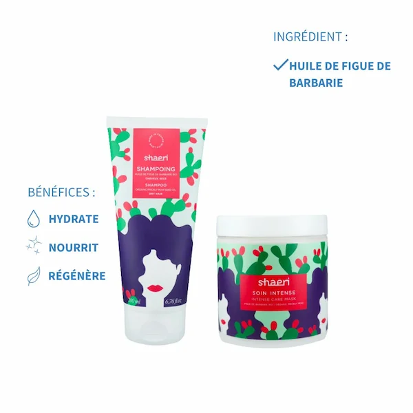 Duo Soins Cheveux à l'huile de figue de barbarie - Shaeri - Image 2