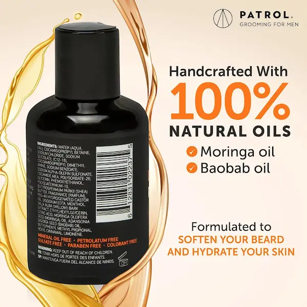 Shampoing Barbe aux huiles de Moringa et Baobab - Beard Patrol - Image 5