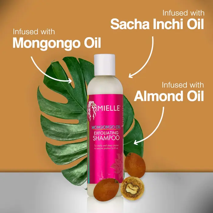 Shampoing Exfoliant à l'Huile de Mongongo - Mielle - Image 2