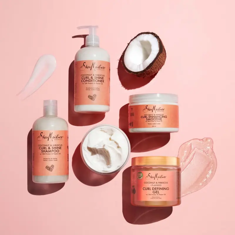 Shampooing Curl & Shine - Shea Moisture Coconut & Hibiscus - Image 3