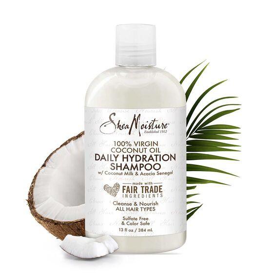 Daily Hydration Shampoo Hydratant - Shea Moisture 100% Virgin Coconut Oil - Image 2