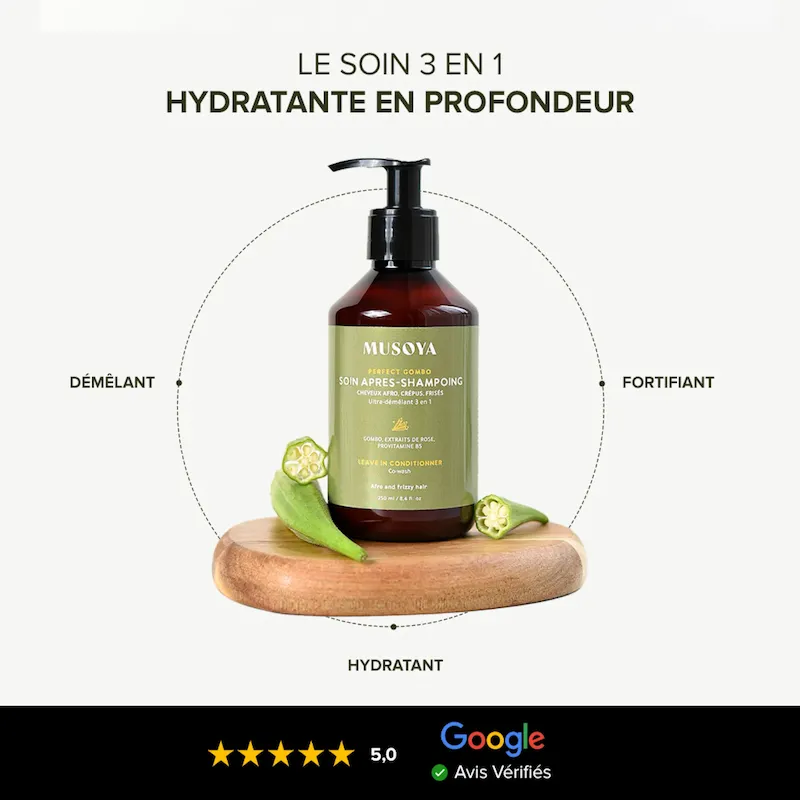 Soin Après-shampoing 3-en-1 Perfect Gombo - Musoya - Image 3