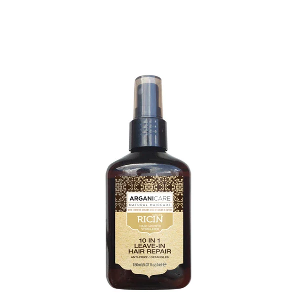 Spray réparateur 10-en-1 sans-rinçage - Arganicare Ricin