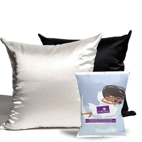 Taie d’oreiller Satin Peau de Soie - Curlista