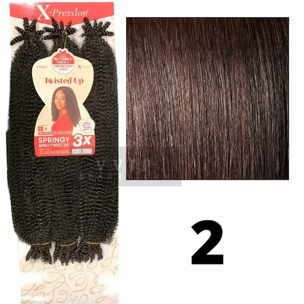 Mèches X-Pression Twisted Up Springy Afro Twist 24 Pouces 3X - Outré - Image 9